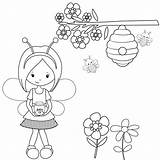 Beehive Bumblebee Coloringbuddy sketch template