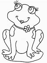 Frog Coloring Pages Frogs Printable Color Print Colouring sketch template
