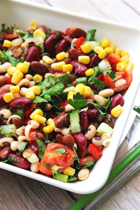 bean salad recipe delicious healthy lunch recipes salad