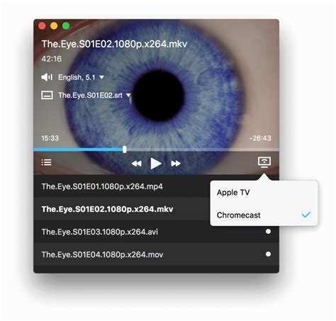 beamer  stream video van mac naar apple tv chromecast