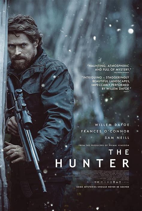 hunter trailer  poster starring willem dafoe collider