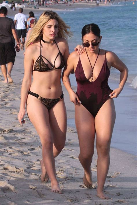 Lele Pons And Inanna In Bikini On Miami Beach Gotceleb