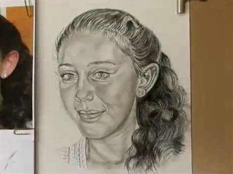 charcoal pencil portrait drawing   year  girl youtube