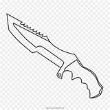 Knife Coloring Template Huntsman Sketch sketch template