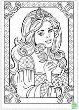 Coloring Leonora Princess Pages Dinokids Print Close sketch template