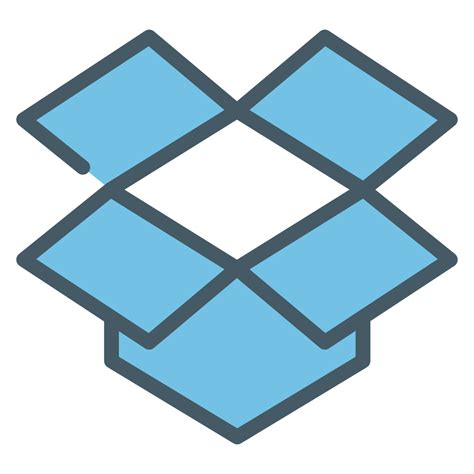 box dropbox logo icon    iconfinder
