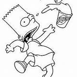 Bart Pages Coloring Skateboarding King Simpson Hellokids Simpsons Silly Doing Stuff sketch template
