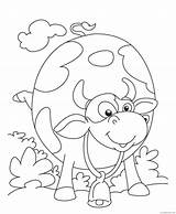 Coloring4free Cow Pages Coloring Kids Printable Field Dairy sketch template