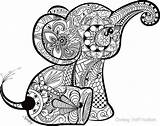 Kleurplaat Mandala Kleurplaten Schattige Elephant Moeilijk Volwassenen Dingen Mandalas Zeedieren Olifantje Zentangle Omnilabo Paard Olifantjes Olifanten Elefanten Lijntekeningen Downloaden Cricut sketch template