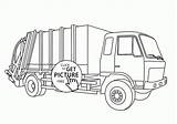 Truck Garbage Coloring Pages Kids Trash Transportation Realistic Monster Printables Visit Print Choose Board sketch template