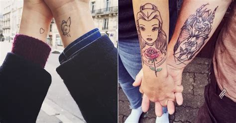 The Best Disney Tattoos For Couples Popsugar Love And Sex