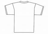 Shirt Back Coloring Front Template Pages Edupics sketch template