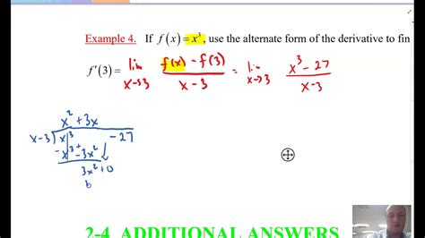 ap calculus ab   alternate form limit def  derivative youtube