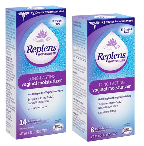 replens long lasting vaginal moisturizer 0 24 oz 8 count