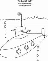 Submarine Coloring Pages Print Printable Color Kids Inventions Para Popular Colorear Resources sketch template