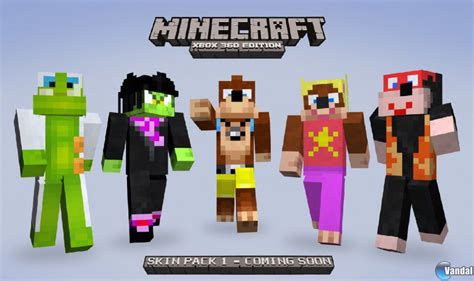 El Primer Pack De Skins De Minecraft Incluirá Personajes De Rare