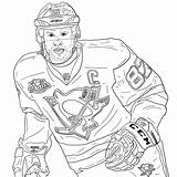 Penguins Sidney Crosby sketch template
