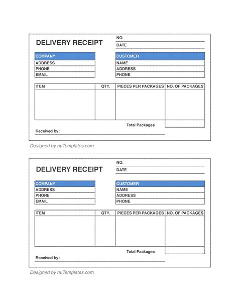 courier invoice template ideas proof  delivery receipt vrogue