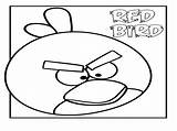 Coloring Bird Red Pages Angry Birds Anger Getdrawings Getcolorings sketch template
