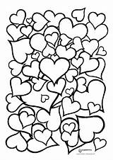 Coloring Pages Printable Valentine Book Sheets Kids Woodard Jan Valentines Mandala sketch template