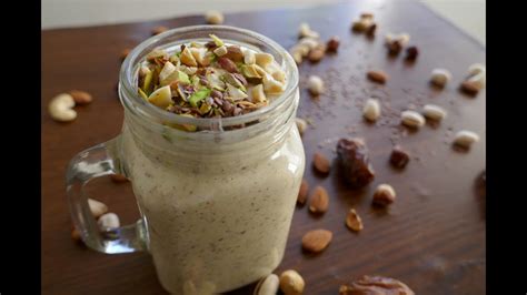 mixed nuts smoothie healthy simple  breakfast   sugar highly nutritious