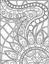 Coloring Pages Geometric Abstract Adults Mandala Pattern Book Adult Colouring Printable Sheets Kids Patterns App Abstrait Coloriage Doodle Visit Detailed sketch template