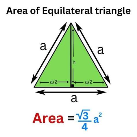 formula   area   equilateral triangle dewwool
