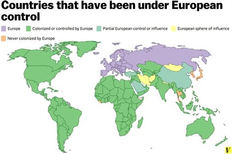 seulement 5 pays dans le monde n ont jamais été colonisés par un État européen