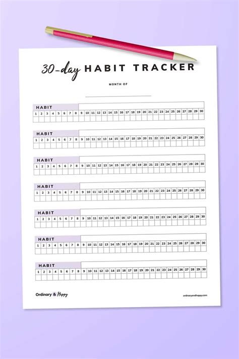 day habit tracker printables   habit tracker habits day