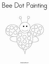 Dot Bee Painting Coloring Favorites Login Add sketch template