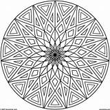 Coloring Cool Pages Designs Print Geometric Circle Pattern Color Printable Drawing Patterns Mandala Adults Kids Abstract Teenagers Awesome Five Relaxing sketch template