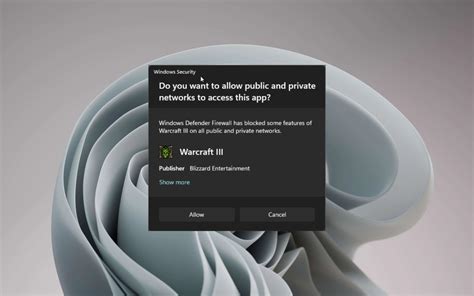 check   redesigned windows  firewall permission prompt
