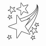 Filantes Bintang Etoiles Estrella Estrellas Dibujos Warna Etoile Fugaces Suka Jatuh Everfreecoloring Pewarnaan Langit Berwarna Menjadi sketch template