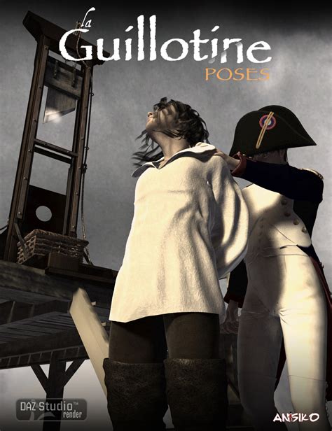 la guillotine poses daz 3d