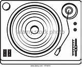 Record Player Drawing Old Getdrawings sketch template