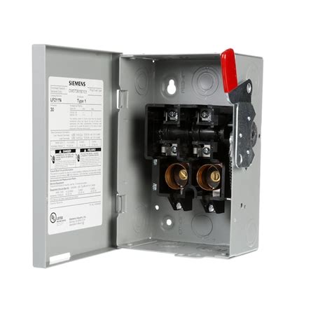 siemens  amp  pole fusible safety switch disconnect   electrical disconnects department