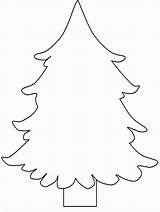 Tree Christmas Coloring Pages Blank Trees Big Clipart Color Kids Printable Clip Coloringhome Fir Line Cliparts Library Comments Popular Designlooter sketch template