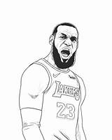 Lebron Curry Mvp sketch template