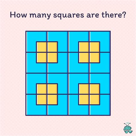 Think You Can Solve This Count The Total Number Of Squares In The Picture
