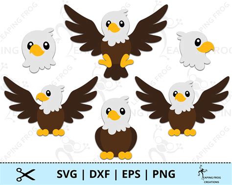 eagle svg png cricut cut files layered silhouette files etsy