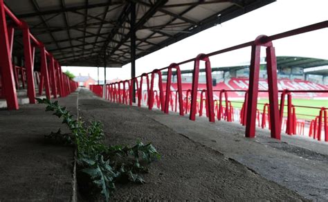 wrexham demolish  kop      stand