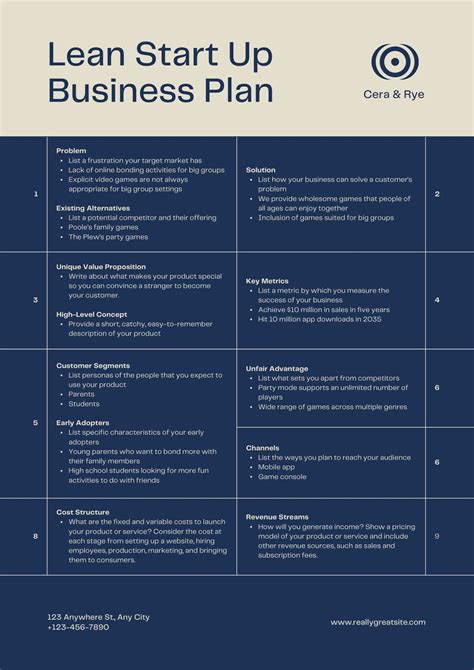 edit  print startup business plan templates canva