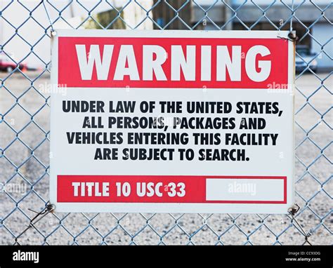 search warning sign stock photo alamy