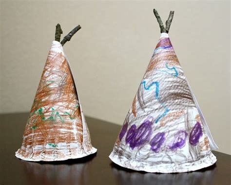 teepee craft ideas   preschoolers pinterest plays   paper