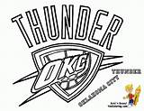 Coloring Pages Logo Basketball Nba State Thunder Bulls Chicago Celtics College Drawing Golden Boston Warriors Portland Oklahoma Westbrook City Russell sketch template