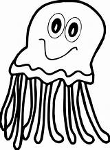 Jellyfish Coloring Pages Purple Wecoloringpage Cartoon sketch template