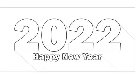 happy  year  coloring pages printable