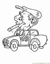 Coloring Pages Smoking Old Man Car Kart Colouring Cars Go Smoke Printable Racing Driving Stamps Kids Fire Color Online Digi sketch template
