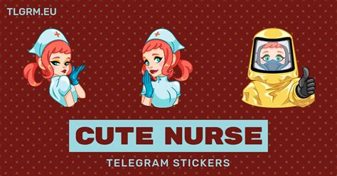 “cute Nurse” Animated Sticker Set For Telegram