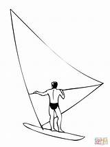 Windsurf Coloring Pages Color sketch template